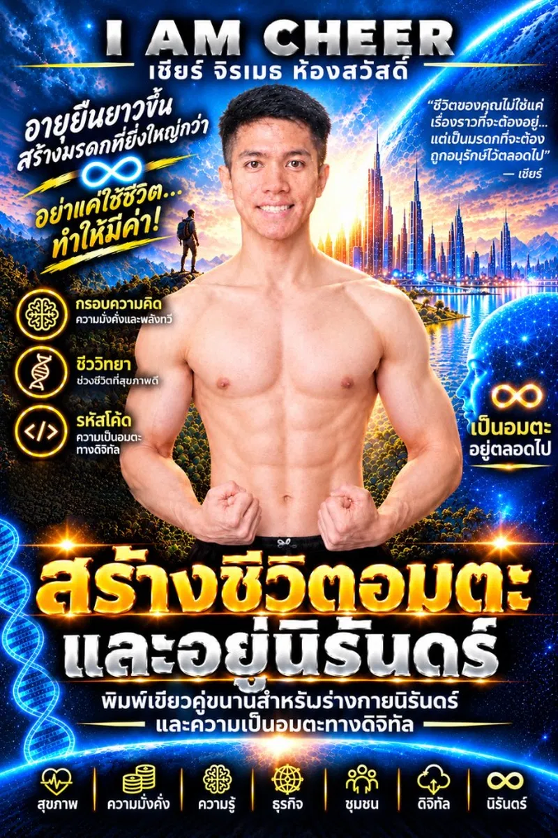ปกหนังสือ สร้างชีวิตอมตะและอยู่นิรันดร์ ฉบับภาษาไทย